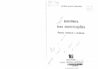 HESPANHA, António Manuel. História das instituições.pdf